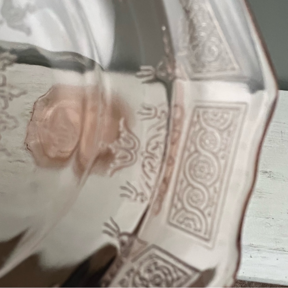 Vintage Pink Depression Glass Small Salad Plates/Dishes Mayfair and Princess - Picture 16 of 16